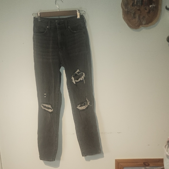 PacSun Black Skinny Jeans with Distressed Detailing - Picture 1 of 5